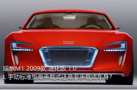 瑞麒M1 2009款 进化版 1.0L 手动标准型是承载式还是非承载式车身？