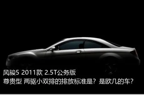 风骏5 2011款 2.5T公务版 尊贵型 两驱小双排的排放标准是？是欧几的车？