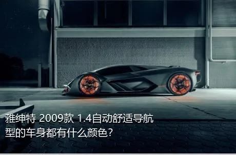 雅绅特 2009款 1.4自动舒适导航型的车身都有什么颜色？