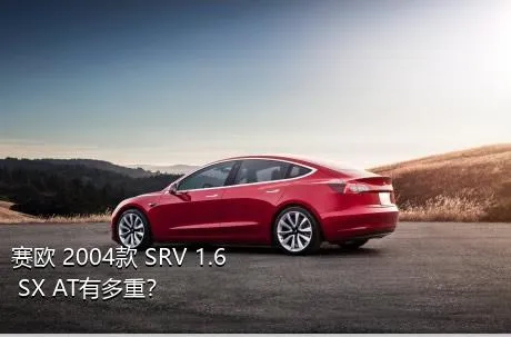 赛欧 2004款 SRV 1.6 SX AT有多重？