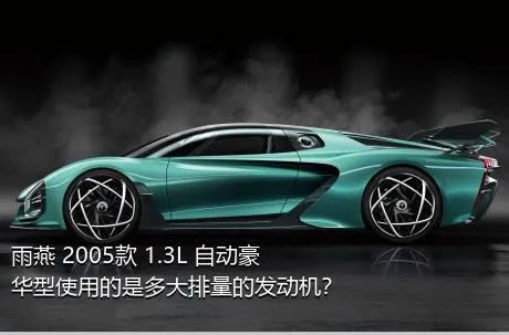 雨燕 2005款 1.3L 自动豪华型使用的是多大排量的发动机？