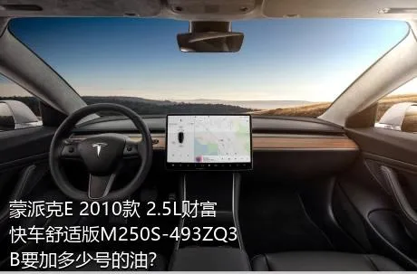 蒙派克E 2010款 2.5L财富快车舒适版M250S-493ZQ3B要加多少号的油？
