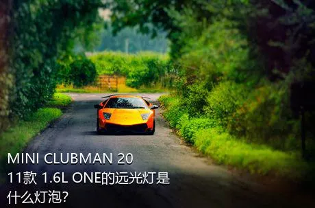 MINI CLUBMAN 2011款 1.6L ONE的远光灯是什么灯泡？