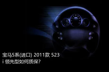 宝马5系(进口) 2011款 523i 领先型如何质保？