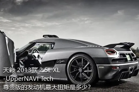 天籁 2013款 2.5L XL-UpperNAVI Tech尊贵版的发动机最大扭矩是多少？