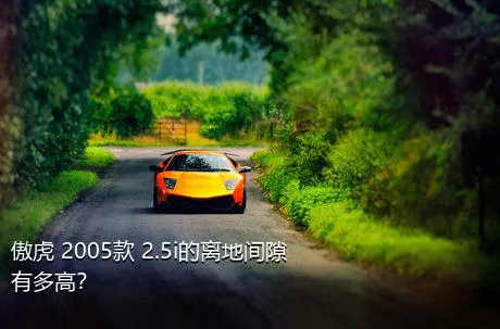 傲虎 2005款 2.5i的离地间隙有多高？