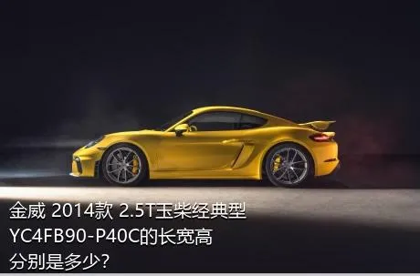 金威 2014款 2.5T玉柴经典型YC4FB90-P40C的长宽高分别是多少？