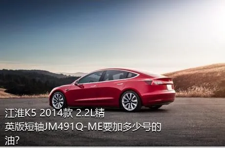 江淮K5 2014款 2.2L精英版短轴JM491Q-ME要加多少号的油？