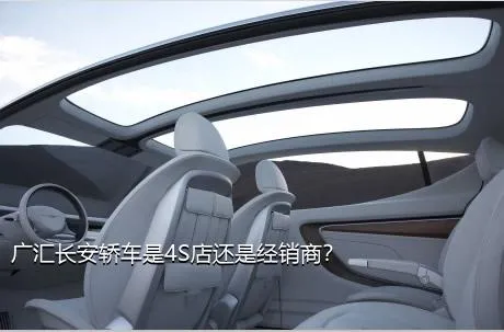 广汇长安轿车是4S店还是经销商？