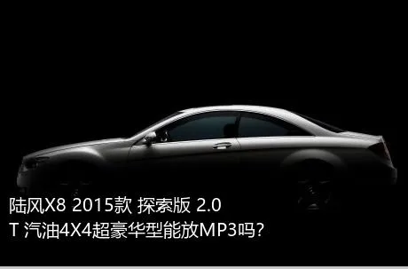 陆风X8 2015款 探索版 2.0T 汽油4X4超豪华型能放MP3吗？