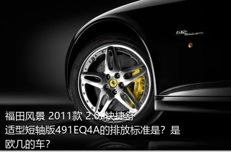 福田风景 2011款 2.0L快捷舒适型短轴版491EQ4A的排放标准是？是欧几的车？