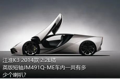 江淮K3 2014款 2.2L精英版短轴JM491Q-ME车内一共有多少个喇叭？