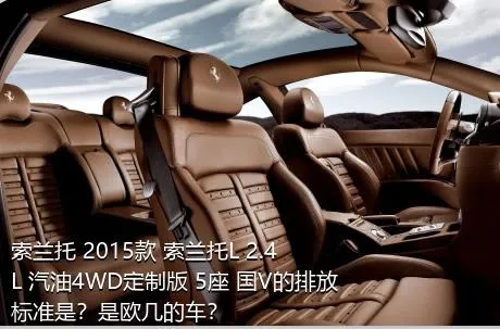 索兰托 2015款 索兰托L 2.4L 汽油4WD定制版 5座 国V的排放标准是？是欧几的车？