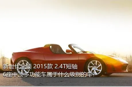 新世代全顺 2015款 2.4T短轴6座中顶多功能车属于什么级别的车？