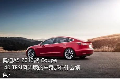 奥迪A5 2013款 Coupe 40 TFSI风尚版的车身都有什么颜色？