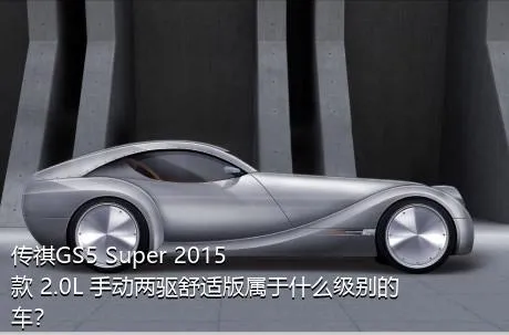 传祺GS5 Super 2015款 2.0L 手动两驱舒适版属于什么级别的车？