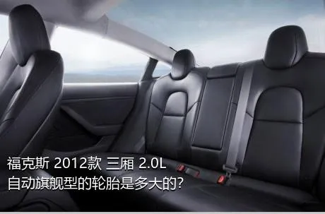 福克斯 2012款 三厢 2.0L 自动旗舰型的轮胎是多大的？