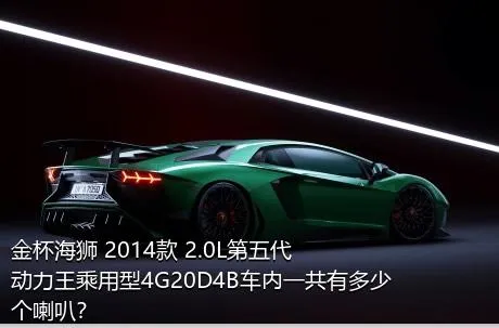 金杯海狮 2014款 2.0L第五代动力王乘用型4G20D4B车内一共有多少个喇叭？