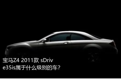 宝马Z4 2011款 sDrive35is属于什么级别的车？