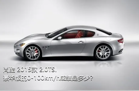 尚酷 2015款 2.0TSI 豪华版的0-100km/h成绩是多少？