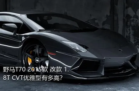 野马T70 2015款 改款 1.8T CVT优雅型有多高？