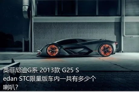 英菲尼迪G系 2013款 G25 Sedan STC限量版车内一共有多少个喇叭？