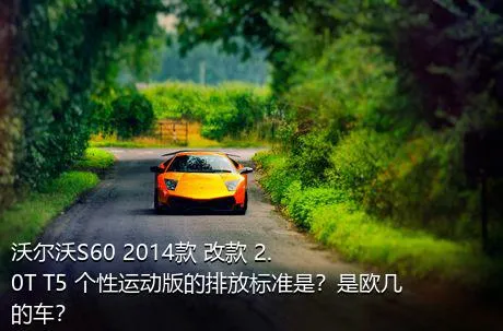 沃尔沃S60 2014款 改款 2.0T T5 个性运动版的排放标准是？是欧几的车？