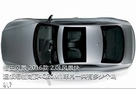 福田风景 2016款 2.0L风景快运版短轴高顶4Q20M1车内一共有多少个喇叭？