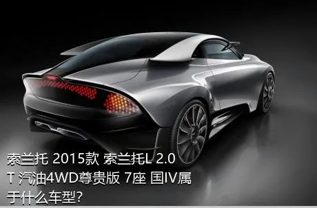 索兰托 2015款 索兰托L 2.0T 汽油4WD尊贵版 7座 国IV属于什么车型？
