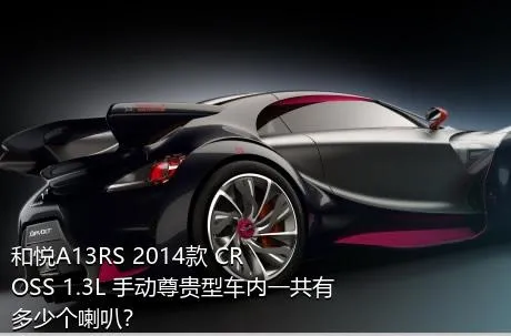 和悦A13RS 2014款 CROSS 1.3L 手动尊贵型车内一共有多少个喇叭？