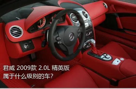 君威 2009款 2.0L 精英版属于什么级别的车？
