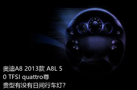 奥迪A8 2013款 A8L 50 TFSI quattro尊贵型有没有日间行车灯？