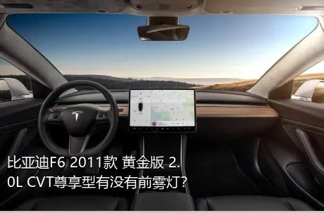 比亚迪F6 2011款 黄金版 2.0L CVT尊享型有没有前雾灯？