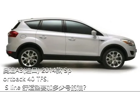 奥迪A3(进口) 2014款 Sportback 40 TFSI S line 舒适型要加多少号的油？