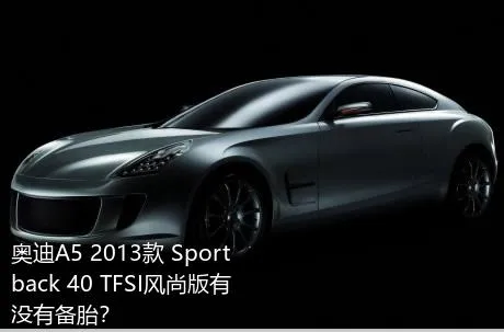 奥迪A5 2013款 Sportback 40 TFSI风尚版有没有备胎？