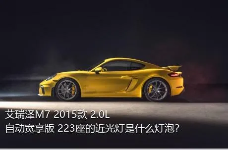 艾瑞泽M7 2015款 2.0L 自动宽享版 223座的近光灯是什么灯泡？