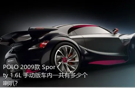 POLO 2009款 Sporty 1.6L 手动版车内一共有多少个喇叭？