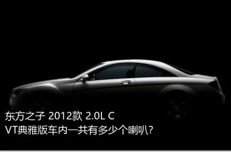 东方之子 2012款 2.0L CVT典雅版车内一共有多少个喇叭？