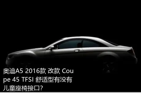 奥迪A5 2016款 改款 Coupe 45 TFSI 舒适型有没有儿童座椅接口？