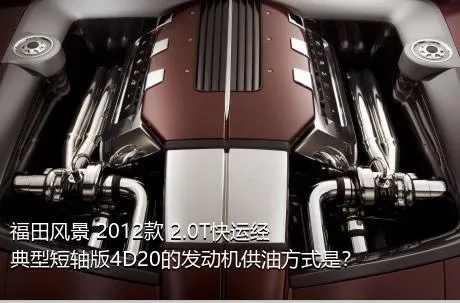福田风景 2012款 2.0T快运经典型短轴版4D20的发动机供油方式是？
