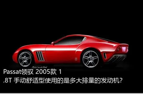 Passat领驭 2005款 1.8T 手动舒适型使用的是多大排量的发动机？