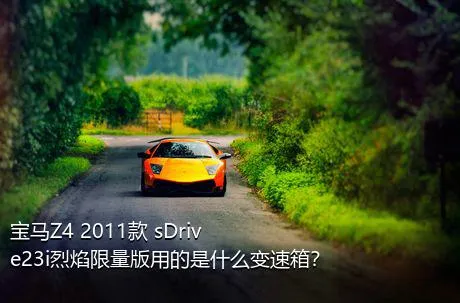 宝马Z4 2011款 sDrive23i烈焰限量版用的是什么变速箱？