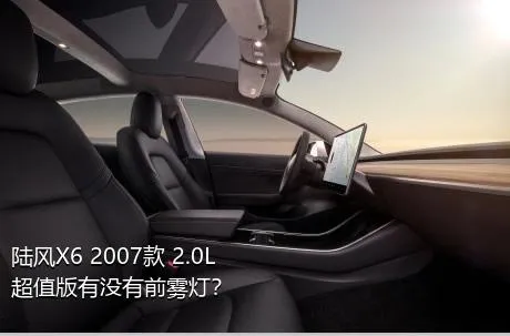 陆风X6 2007款 2.0L 超值版有没有前雾灯？