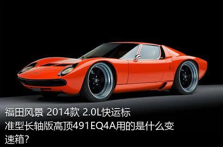 福田风景 2014款 2.0L快运标准型长轴版高顶491EQ4A用的是什么变速箱？