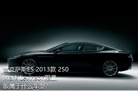 雷克萨斯ES 2013款 250 Mark Levinson限量版属于什么车型？