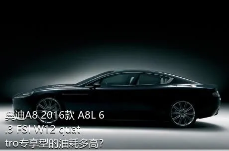 奥迪A8 2016款 A8L 6.3 FSI W12 quattro专享型的油耗多高？