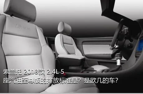 索兰托 2013款 2.4L 5座汽油至尊版的排放标准是？是欧几的车？