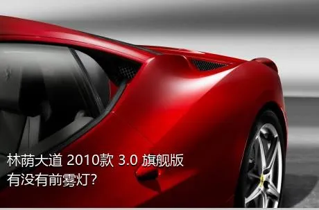 林荫大道 2010款 3.0 旗舰版有没有前雾灯？