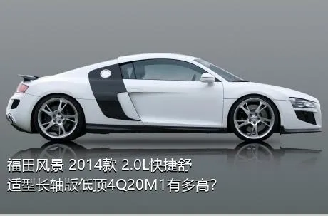 福田风景 2014款 2.0L快捷舒适型长轴版低顶4Q20M1有多高？