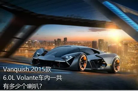 Vanquish 2015款 6.0L Volante车内一共有多少个喇叭？